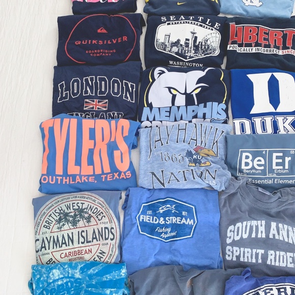 3 Vintage Tee Bundle graphic band college - Picture 2 of 7